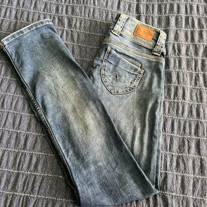 Pepe Jeans Venus Women Pants Low Waist Straight Leg Stretch W 25 L32